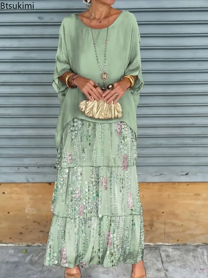 Soft Bloom Maxi Dress