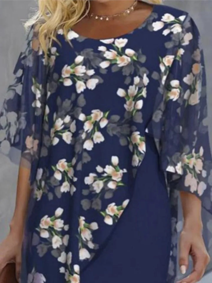 Elegante Bloemenjurk voor Dames | Comfortabele 2-Delige Set