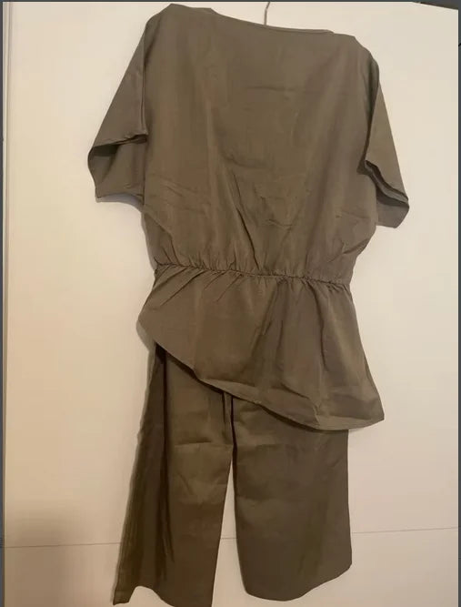Dames Zomer Set | Elegante 2-Delige Outfit met Wijde Broek