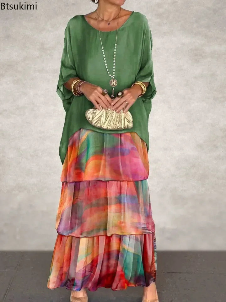 Soft Bloom Maxi Dress