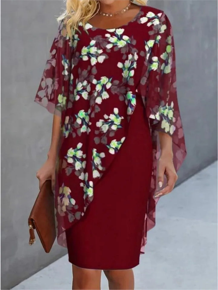 Elegante Bloemenjurk voor Dames | Comfortabele 2-Delige Set