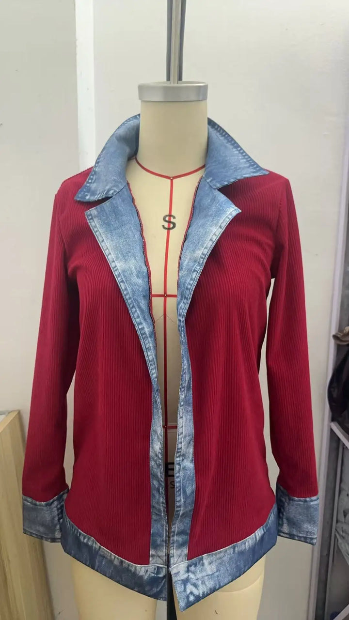 Stijlvolle Denim Look Blazer