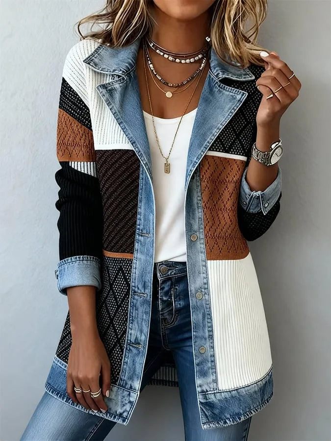 Stijlvolle Denim Look Blazer