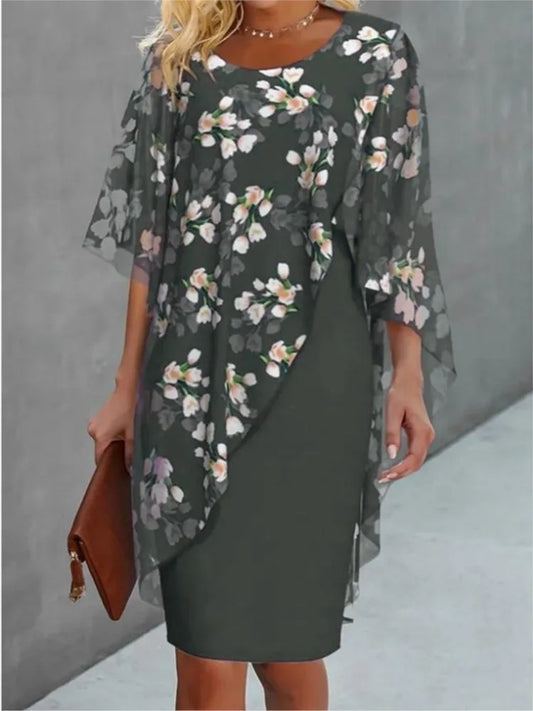 Elegante Bloemenjurk voor Dames | Comfortabele 2-Delige Set