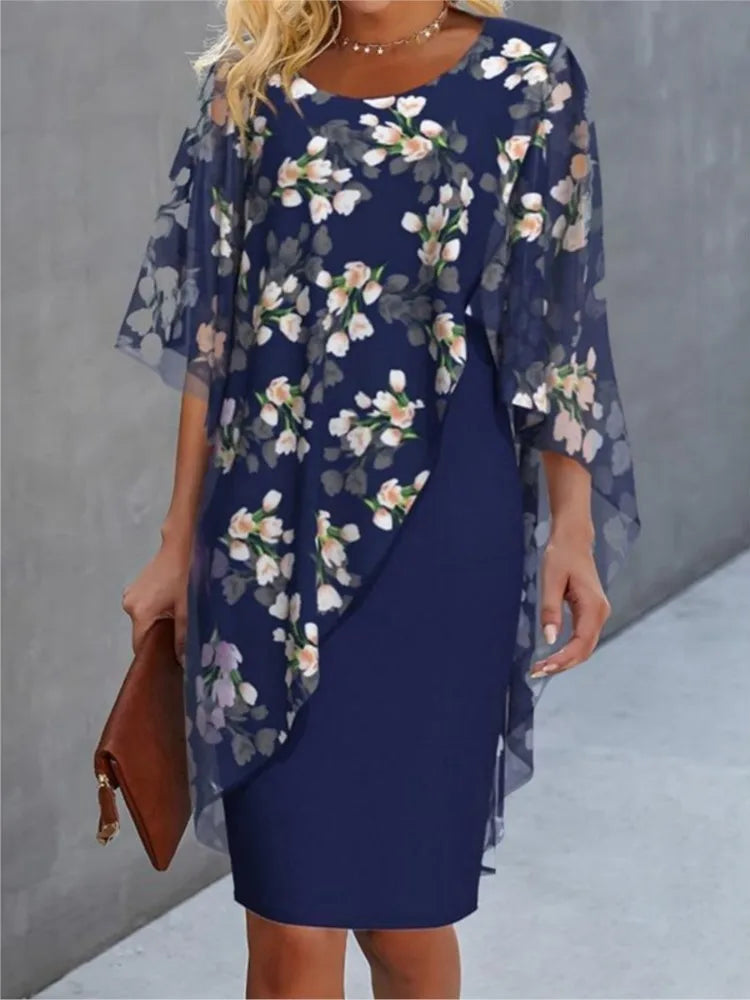 Elegante Bloemenjurk voor Dames | Comfortabele 2-Delige Set