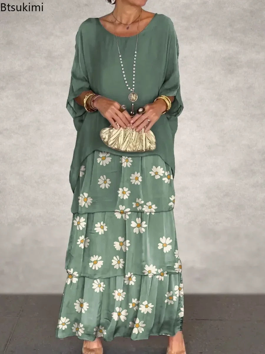 Soft Bloom Maxi Dress