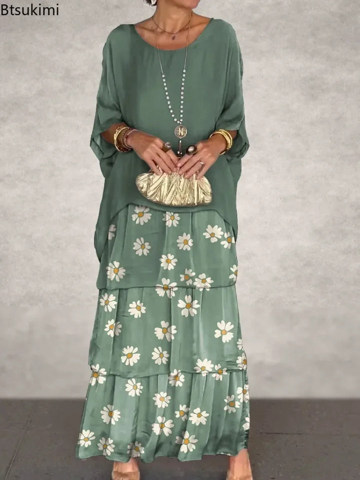 Soft Bloom Maxi Dress