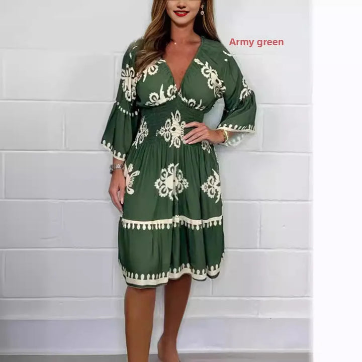 Elegant Boho Midi Dress