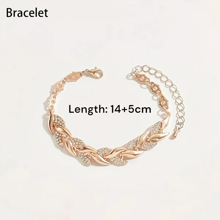 Luxe Visgraat Sieradenset | Ketting & Armband Set