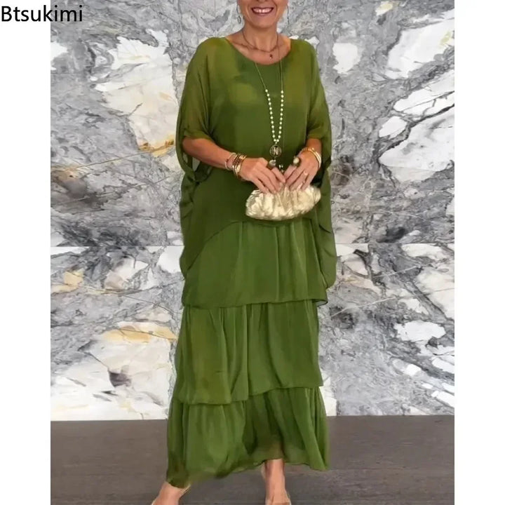 Soft Bloom Maxi Dress