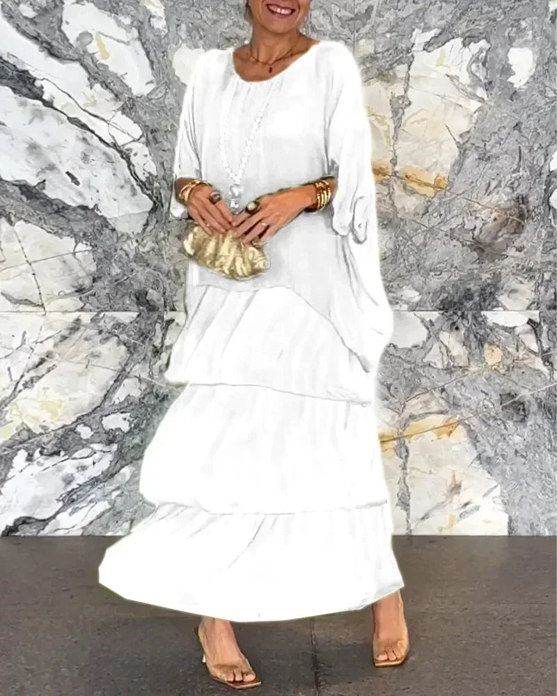 Soft Bloom Maxi Dress