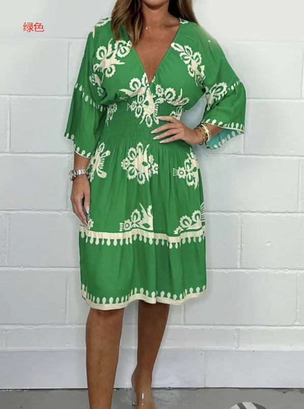 Elegant Boho Midi Dress