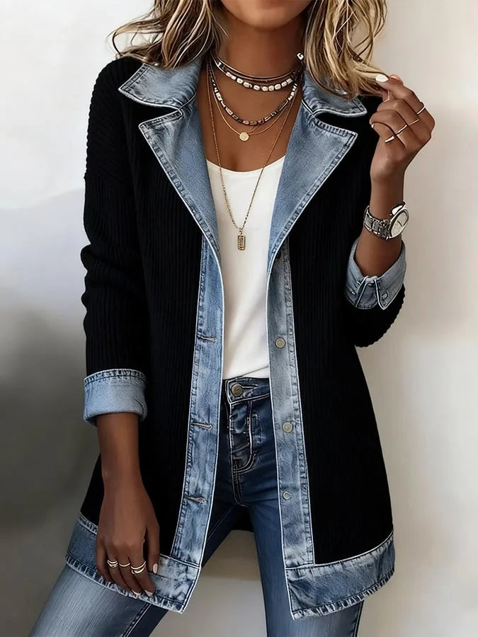 Stijlvolle Denim Look Blazer