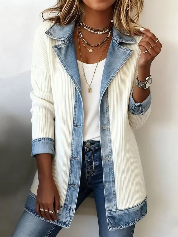 Stijlvolle Denim Look Blazer