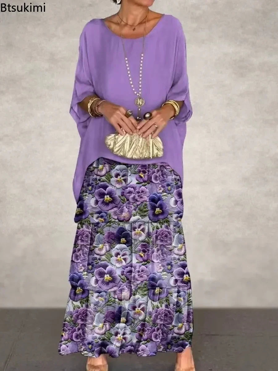 Soft Bloom Maxi Dress