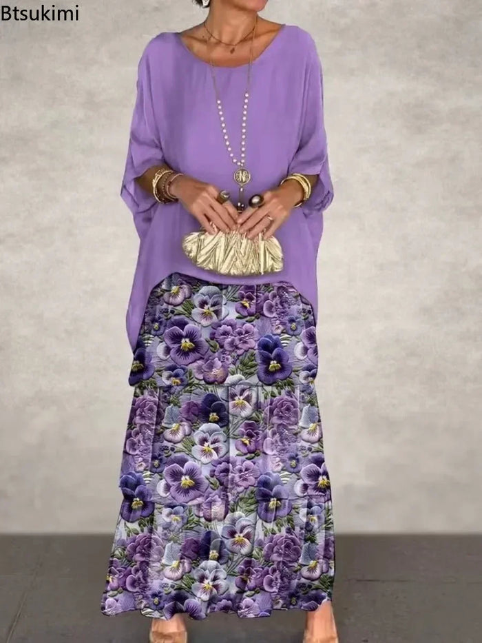 Soft Bloom Maxi Dress