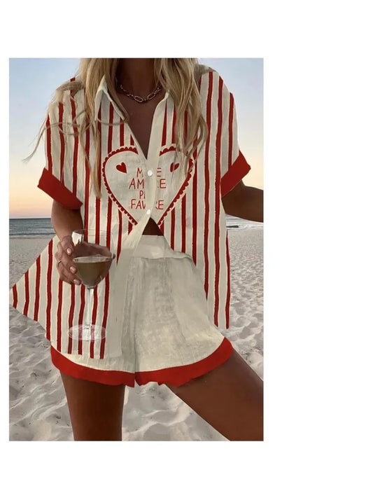 Dames Vakantie Set | Kleurrijke 2-Delige Zomer Outfit